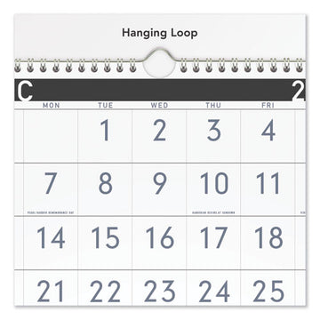 AT-A-GLANCE® Three-month Reference Wall Calendar, Contemporary Artwork-formatting, 12 X 27, White Sheets, 15-month (dec-feb): 2021 To 2023 freeshipping - TVN Wholesale
